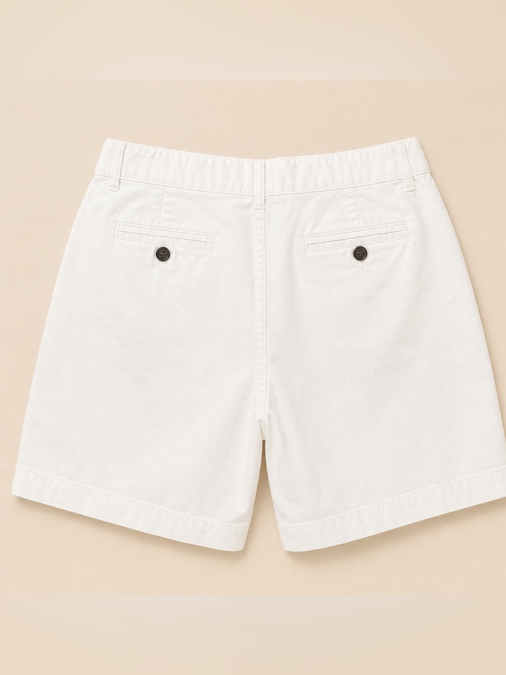 Kim Rogers White Cotton Stretch Shorts Size 14 Classic Summer - Picture 3 of 4